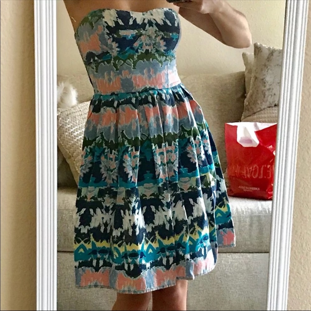 Colorful Red Camel brand dress